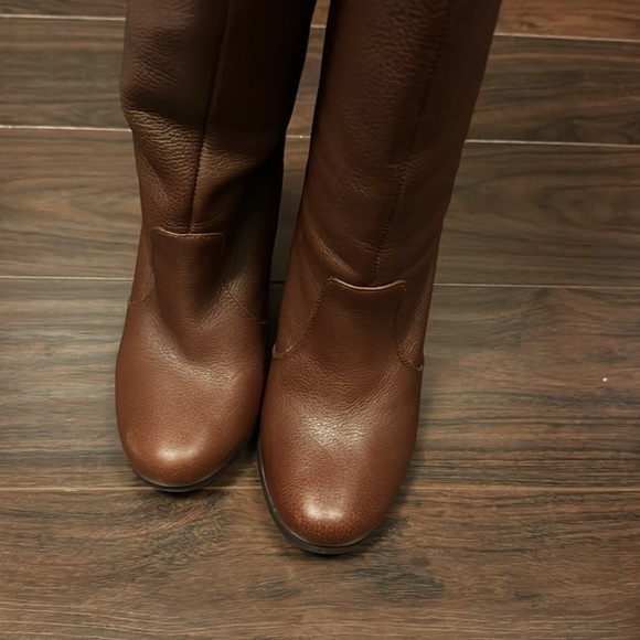 Bakers Brown Leather Knee High Boots - Picture 3 of 8